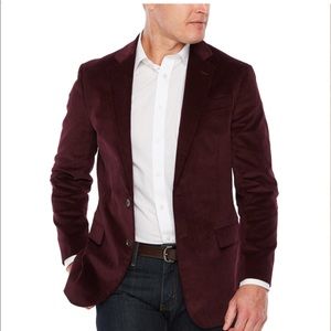Burgundy Stafford Corduroy Sport Coat Size 50R